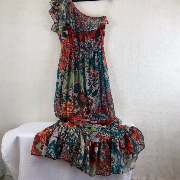 American Rag Dresses & Skirts - AMERICAN RAG Boho One Shoulder Maxi Dress, Size S